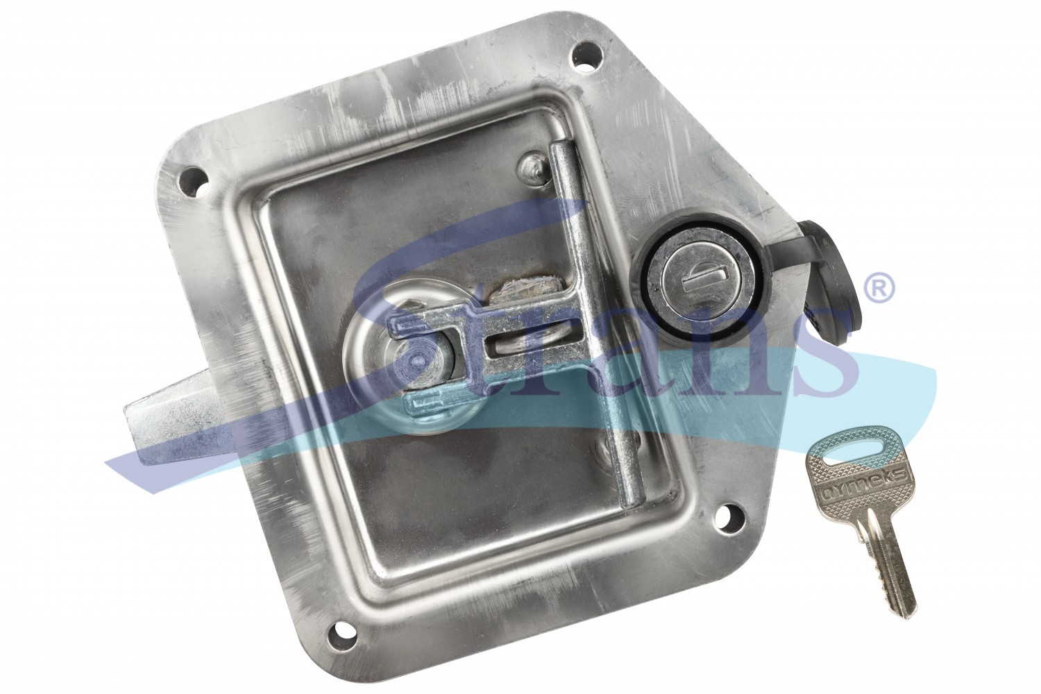 Замок Ящика Для Інструментів Врізний 124*121Mm (Нерж.) 42U2110